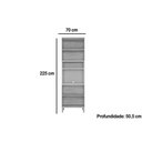 Ver imagem 4 de Paneleiro de Cozinha Modulado Sauvignon 1 Forno com 4 Portas 70cm Amendoa-Off White - Ronipa