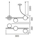 Ver imagem 4 de Luminaria Pendente Century Metal Dourado Brilhante Spotline