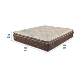 Colchão Casal Prorelax Bali 138x188x26 Molas Ensacadas Pillow Top Turn Free - Marrom - 5