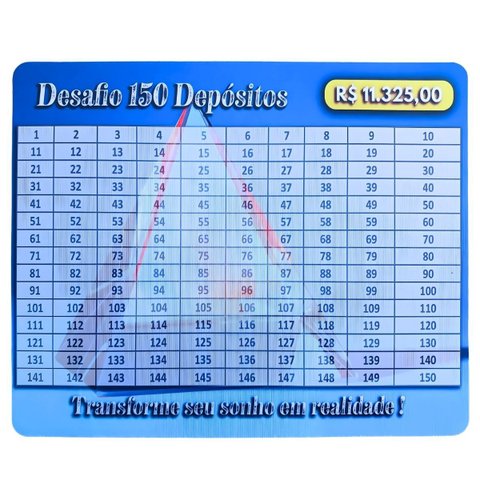 Super Mouse Pad Desafio Dos 150 Depósitos Juntar 11 Mil