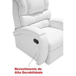 Poltrona Imperial Zero Wall Reclinável Corano:branco 036 - 2