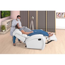 Poltrona Imperial Zero Wall Reclinável Corano:branco 036 - 1