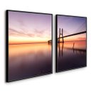 Ver imagem 1 de Quadros Tela Canvas Urbano Ponte Vasco Da Gama Lisboa Luxo:Preta