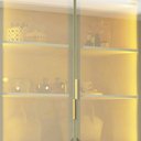 Ver mais imagens de Guarda Roupa 6 Portas Casal Reflecta Led Imperatriz Off White - Gelius