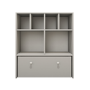 Ver imagem 4 de Estante Nicho Organizador de Brinquedos Infantil em Mdf Plancasa:cinza Cristal