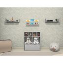 Ver imagem 2 de Estante Nicho Organizador de Brinquedos Infantil em Mdf Plancasa:cinza Cristal
