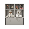 Estante Nicho Organizador de Brinquedos Infantil em Mdf Plancasa:cinza Cristal - 1