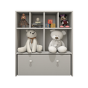 Ver imagem 1 de Estante Nicho Organizador de Brinquedos Infantil em Mdf Plancasa:cinza Cristal