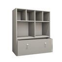 Ver imagem 5 de Estante Nicho Organizador de Brinquedos Infantil em Mdf Plancasa:cinza Cristal