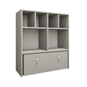 Ver imagem 3 de Estante Nicho Organizador de Brinquedos Infantil em Mdf Plancasa:cinza Cristal