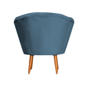 Ver imagem 4 de Poltrona Cadeira Decorativa Pétala - Veludo Azul Marinho