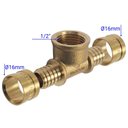 Ver imagem 2 de Conexão Pex em T Emmeti 16x1/2"x16 Latão - P28291400