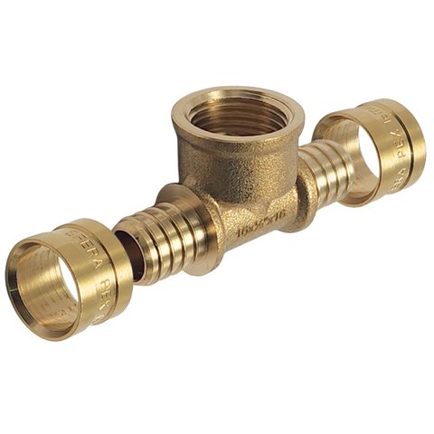 Conexão Pex em T Emmeti 16x1/2"x16 Latão - P28291400