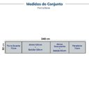 Ver imagem 4 de Cozinha Compacta Planejada 6 Peças 2 Paneleiros 2 Aéreos 2 Balcões Soho CabeCasa MadeiraOriginals Azul/Freijó