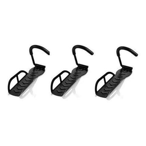 Suporte Parede Bicicleta Aço 30kg - Kit 3 - com Parafusos