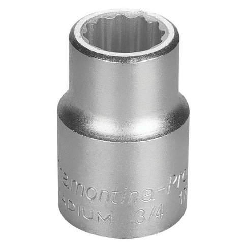 Soquete Estriado em Aço Cromo Vanádio 17 Mm - Encaixe 3/4 Tramontina