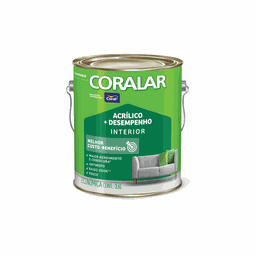 Tinta Acrílica Coralar 3,6 Coral:branco - 1
