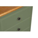 Ver imagem 6 de Mesa de Cabeceira Luis Xv 3 Gavetas - Verde-militar