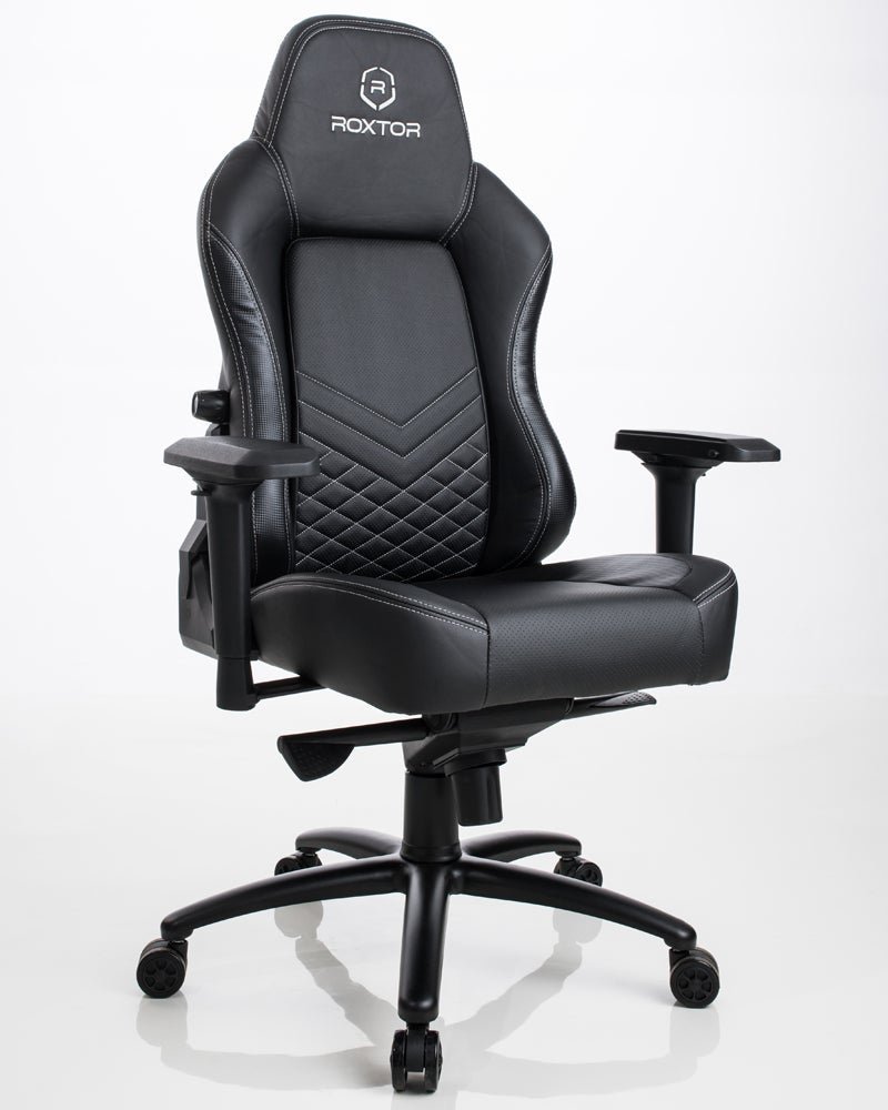 Cadeira Gamer Ergonômica Carbon e Preta Roxtor
