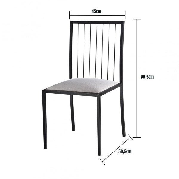 Kit 4 Cadeiras em Aço Atos Mais Decor - 5