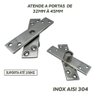Dobradiça Pivot para Porta até 100kg Inox Escovado - Geris 142 - 5