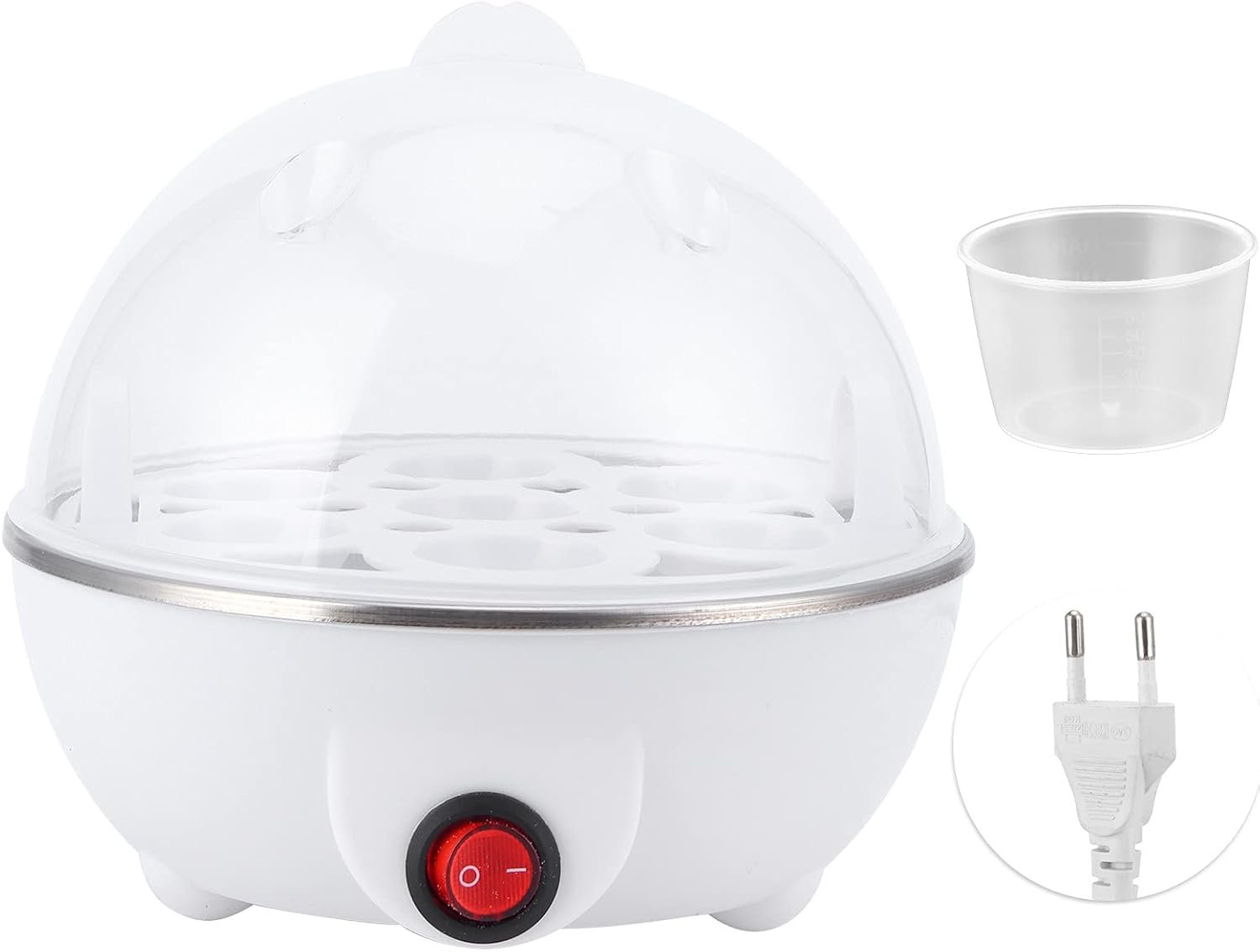 Cozedor Elétrico a Vapor Ovos Egg Cooker 220v 350w (branco)