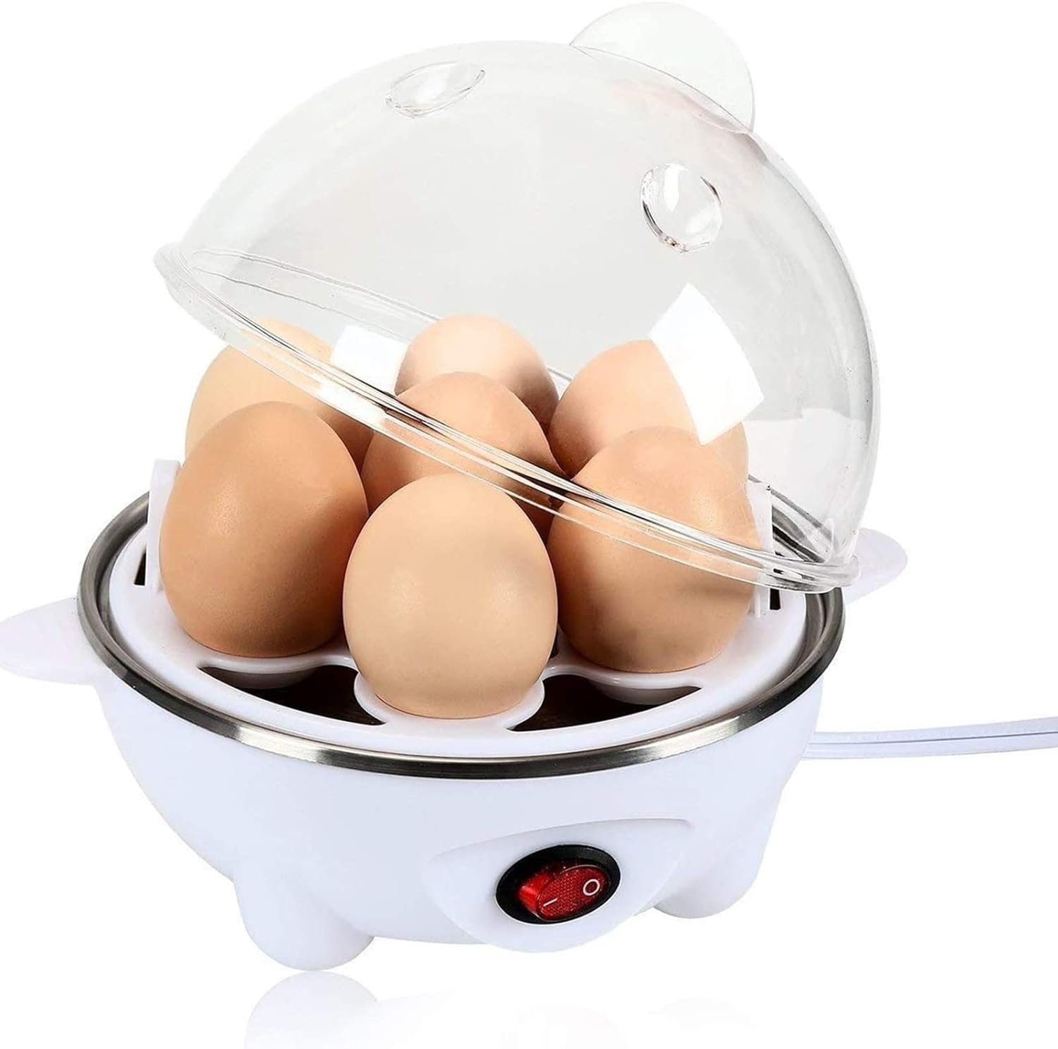 Cozedor Elétrico a Vapor Ovos Egg Cooker 220v 350w (branco) - 11