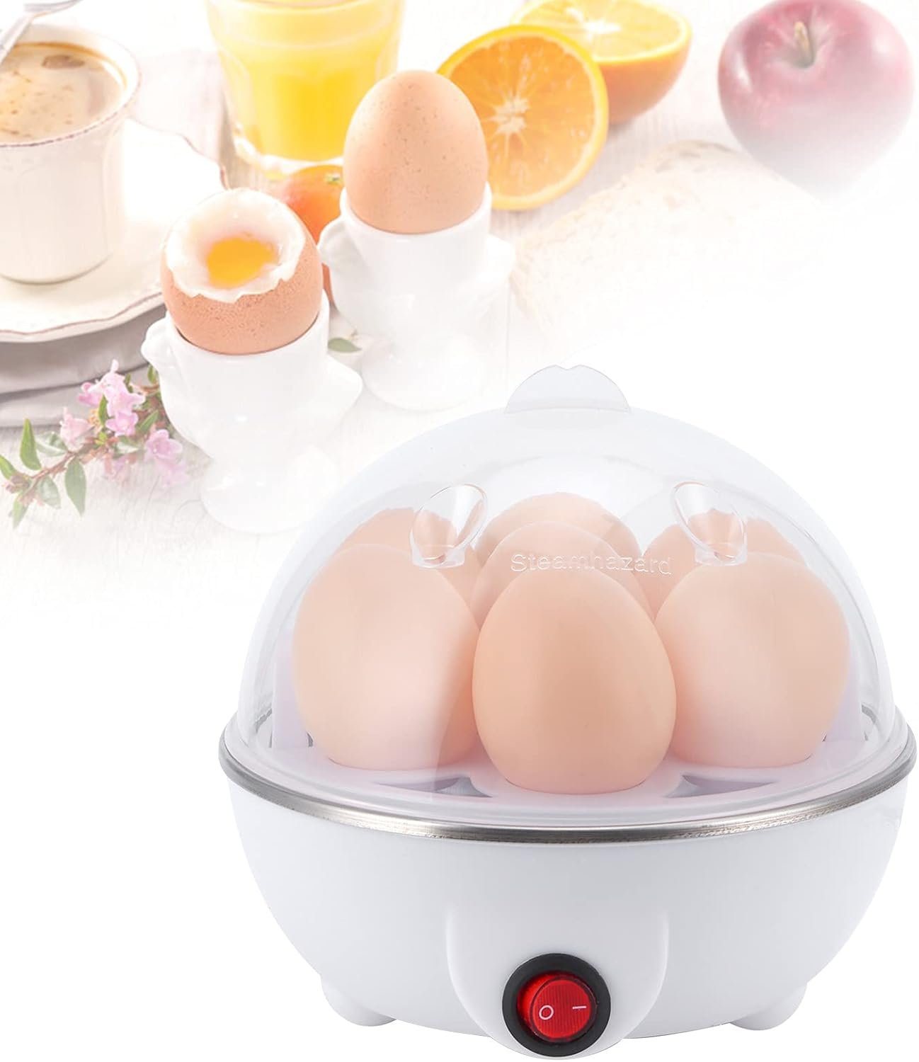 Cozedor Elétrico a Vapor Ovos Egg Cooker 220v 350w (branco) - 6