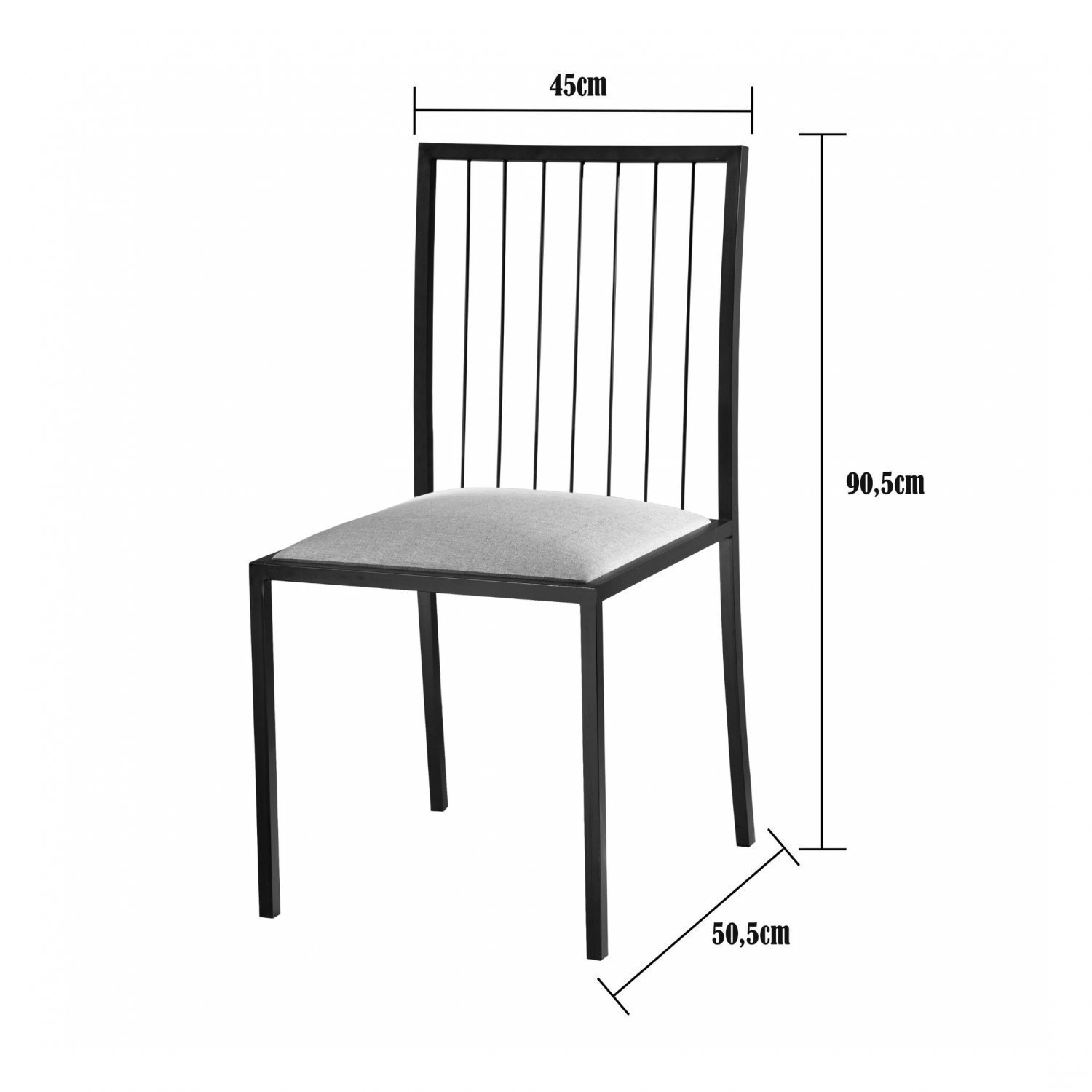 Kit 6 Cadeiras em Aço Atos Mais Decor - 4