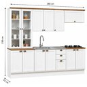 Ver imagem 4 de Cozinha Completa 12PTS 3GAVS s/Tpo Iluminata Branco/Ebano