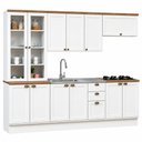Ver imagem 2 de Cozinha Completa 12PTS 3GAVS s/Tpo Iluminata Branco/Ebano