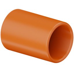 Kit 10 Luva Pressão Emenda para Conduite Corrugado Pvc Laranja Instalações Elétricas 3/4" 25mm - 2