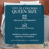 Cobre Leito Queen Size 200 Fios London Bordado Inglês Super Luxuoso Nobless:cinza - 7