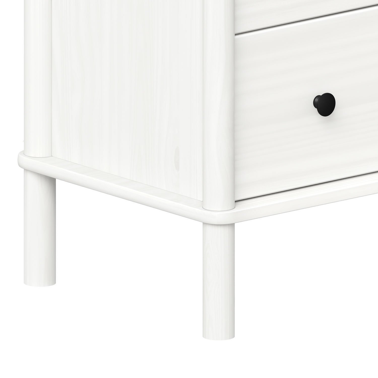 Cômoda para Quarto Madeira 6 Gavetas Moderna Apoana Branco - 11