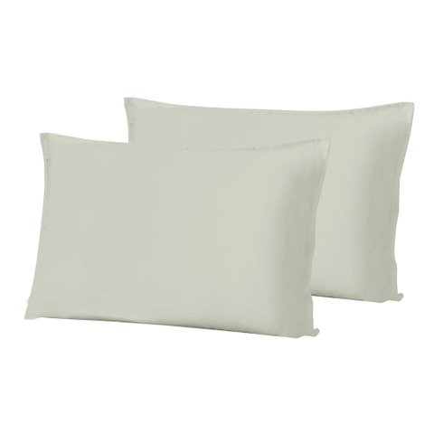 Kit Fronha Döhler Dakota 140 Fios 2 Peças Kit Fronha Döhler Dakota 140 Fios Cinza Claro 2 Peças