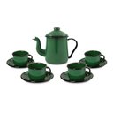 Ver imagem 1 de Conjunto para Café Esmaltado 9 Peças Verde Ewel