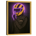 Ver imagem 1 de Quadro Decorativo Piloto Número 1 Neon Roxo