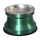Ver imagem 1 de Comedouro Alto Gatos Alumínio Verde Verniz