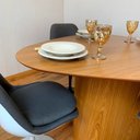 Ver imagem 6 de Mesa de Jantar Orgânica 120x123cm Tampo Freijó Base Freijó Personal Decor Marrom