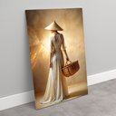 Ver imagem 7 de Quadro Decorativo Feminine Pose Mulher Chapéu e Bolsa Sala Quarto Casa Escritório