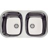Cuba de Embutir Isis Tramontina em Aço Inox Alto Brilho 72x40 Cm com 2 Cubas Aço Inox - 1