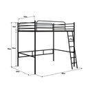 Ver imagem 3 de Beliche Suspenso de Ferro Casal Nick:preto