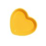 Prato Raso Coração Para Petiscos, Geleias Cerâmica Amarelo - 1