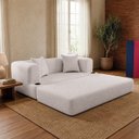 Ver imagem 2 de Sofá Cama Muna 1,50m Xpand Tech Tecido Bouclê Cama Inbox