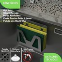 Ver imagem 3 de Porta Esponja de Pia Inox com Ventosa Suporte Bucha Elg