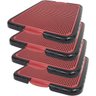 4 Sanitários Canino Pet Dog Xixi 55x42x3 Banheiro Tapete Higiênico Lavável Cães Vermelho Dinodog XIX - 1