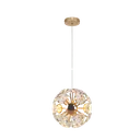 Ver imagem 1 de Pendente Φ20cm e Cabo 2mt Metal Dourado ou Cromado com Cristal Transparente Led Integrado 15w 3