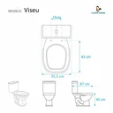 Ver imagem 1 de Assento Sanitário Poliester Viseu Preto para vaso Luzarte Estrela