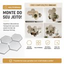 Ver imagem 6 de Kit 12 Espelhos Hexagonais Adesivos Acrilico Espelhado Autocolante para Parede Quarto Sala Decoracao