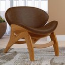 Ver imagem 6 de Poltrona Decorativa Orgânica Sala Living Kadosh L02 Couríssimo Marrom